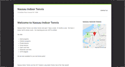 Desktop Screenshot of nassauindoortennis.com