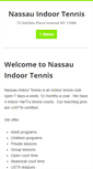 Mobile Screenshot of nassauindoortennis.com