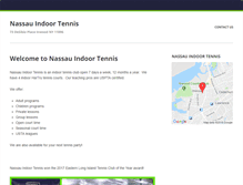 Tablet Screenshot of nassauindoortennis.com